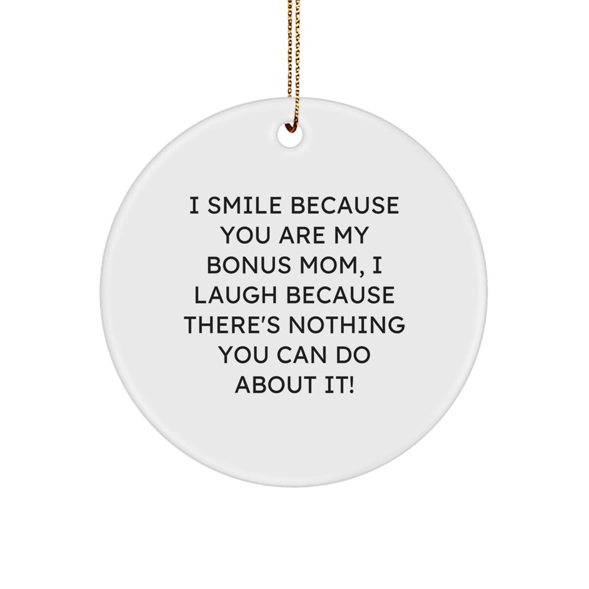 Bonus Mom Keepsake Christmas Ornament for Her Gift - Image 1