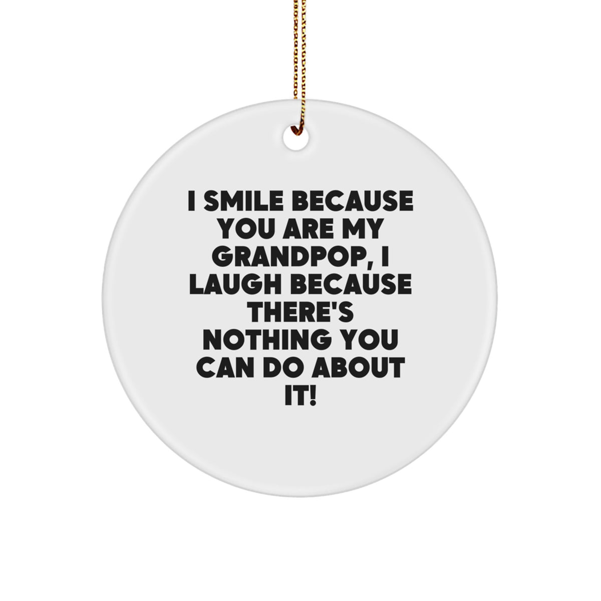 Grandpop Keepsake Christmas Ornament for Him Gift - Image 1