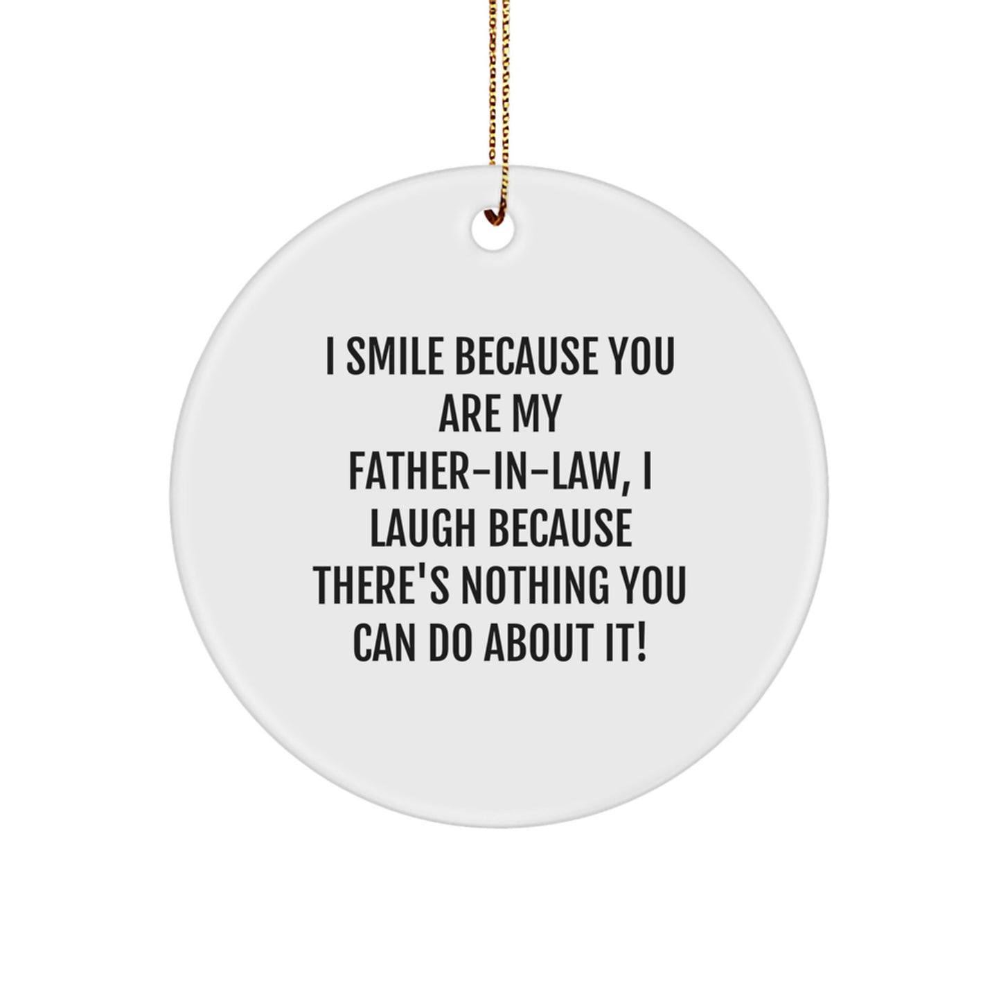 Father-in-law Keepsake Holiday Christmas Ornament for Him Gift - Image 1