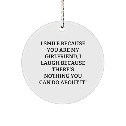 Girlfriend Heartfelt Keepsake Christmas Ornament for Him Gift - Image 1