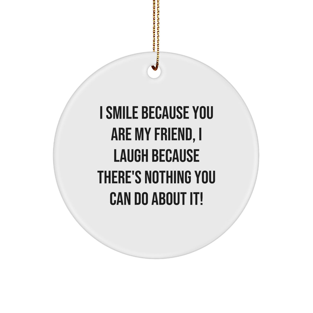 Funny Friend Circle Ornament Gifts from Friends for Friend's Christmas Unique Gifts - Image 1