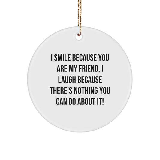 Funny Friend Circle Ornament Gifts from Friends for Friend's Christmas Unique Gifts - Image 1