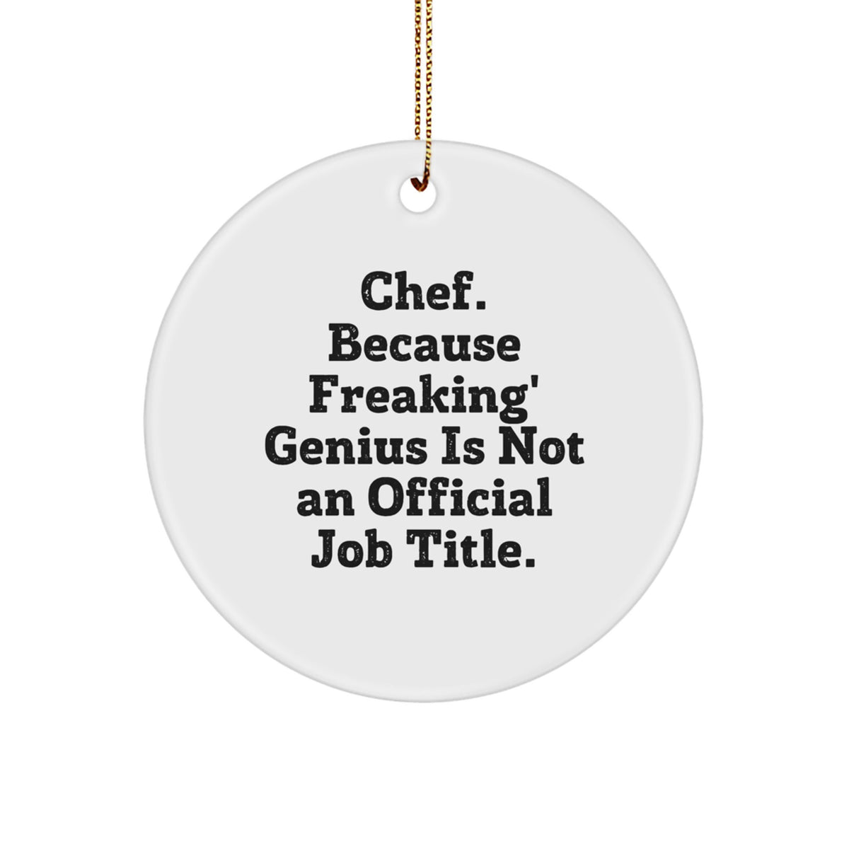 Chef Keepsake Christmas Ornament for Him Gift - Image 1