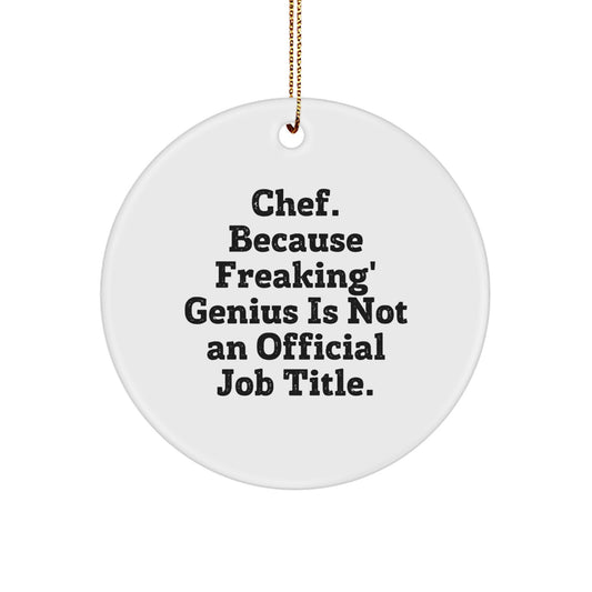 Chef Keepsake Christmas Ornament for Him Gift - Image 1