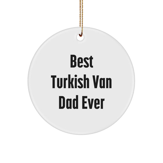 Funny Turkish Van Cat Dad Christmas Unique Gifts for Men, Women, Friends from Family - Image 1