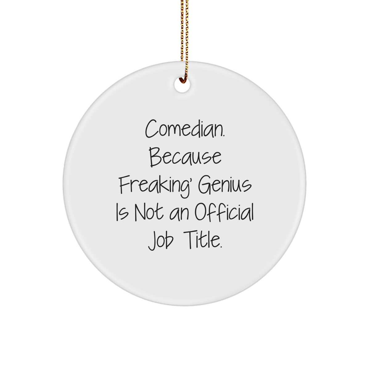 Comedian Keepsake Christmas Ornament for Him Gift - Image 1