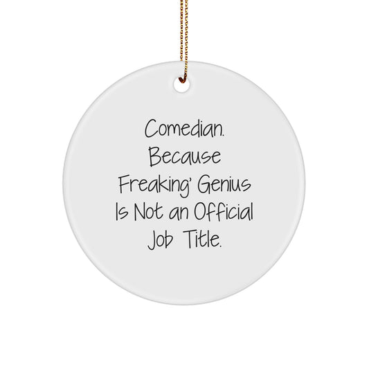 Comedian Keepsake Christmas Ornament for Him Gift - Image 1