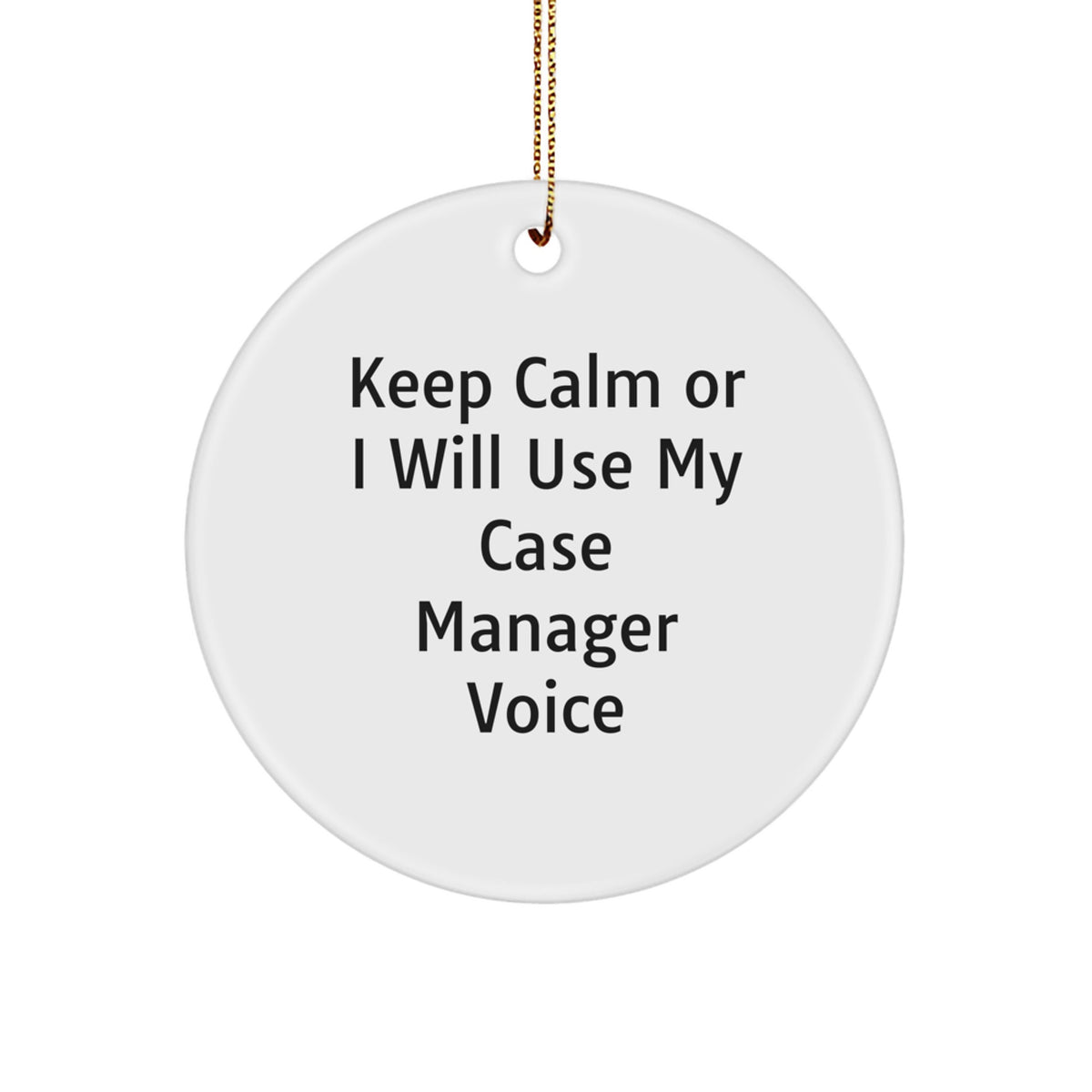 Novelty Case Manager Christmas Ornament for Friends Gift - Image 1