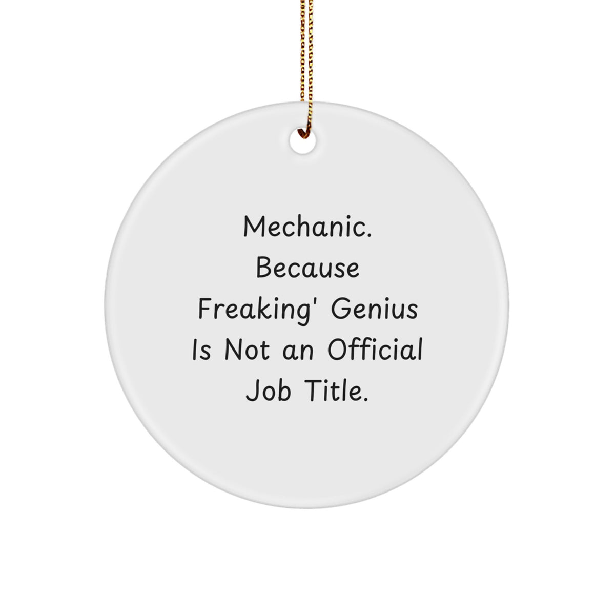 Mechanic Keepsake Christmas Ornament for Him Gift - Image 1