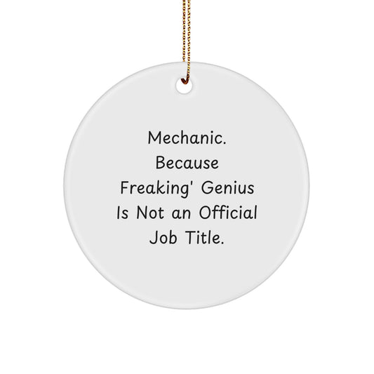 Mechanic Keepsake Christmas Ornament for Him Gift - Image 1