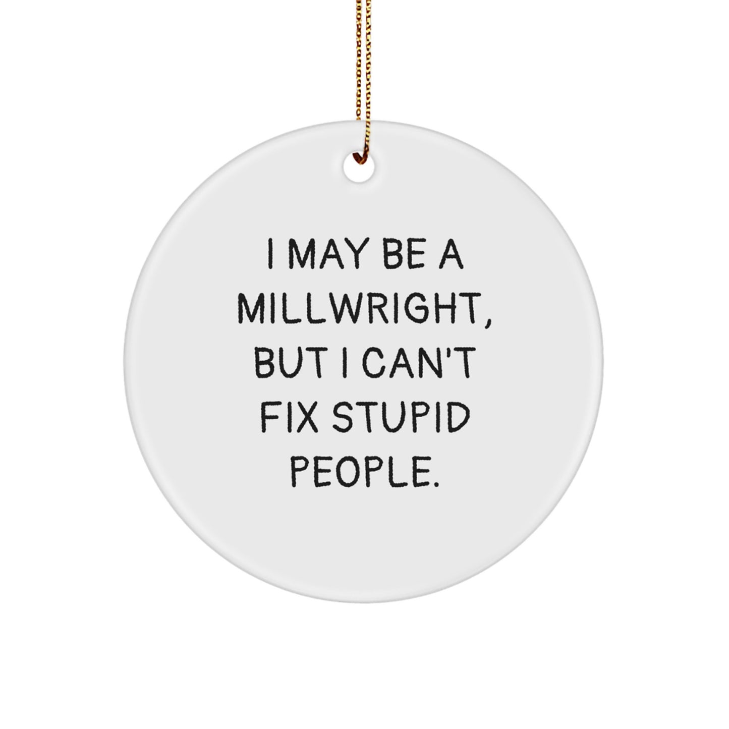 Millwright Circle Ornament Idea Gift for Coworkers Christmas - Image 1