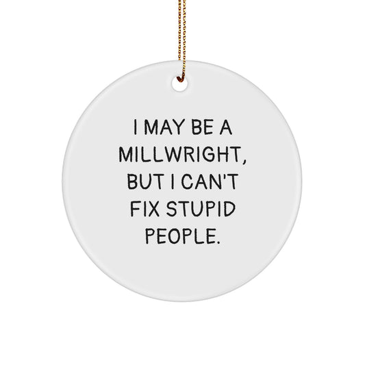 Millwright Circle Ornament Idea Gift for Coworkers Christmas - Image 1