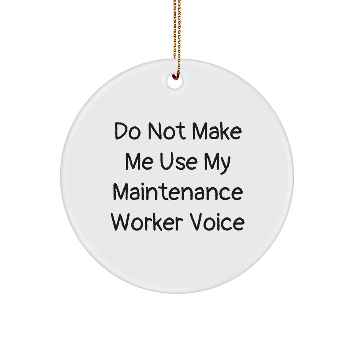 Christmas Unique Gift Ornament for Her Maintenance Worker Present - Image 1