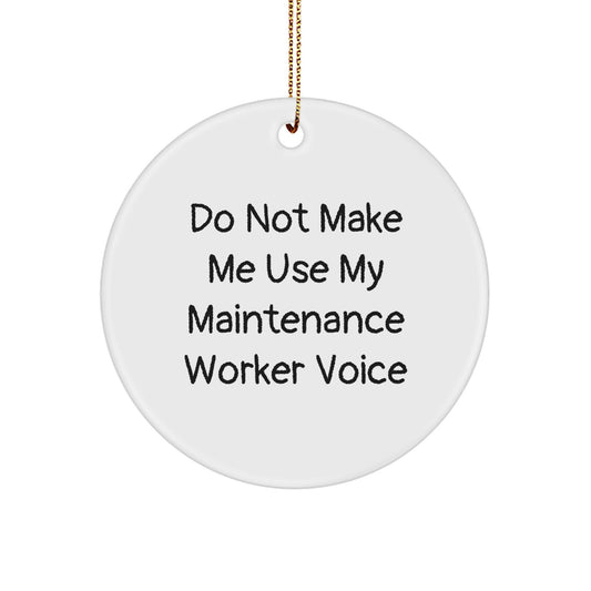 Christmas Unique Gift Ornament for Her Maintenance Worker Present - Image 1