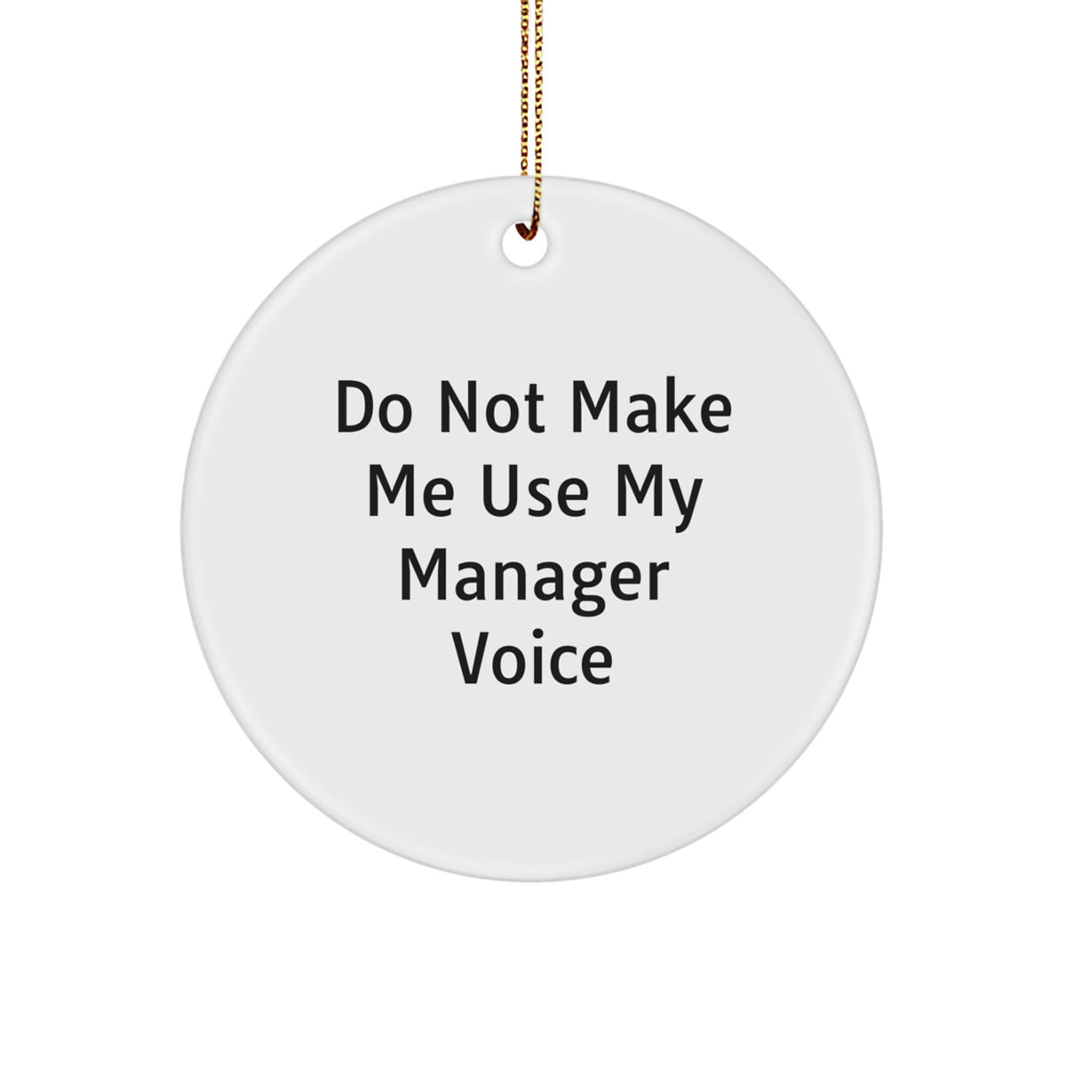 Christmas Unique Gift Ornament for Her Manager Quote Present Bright - Image 1