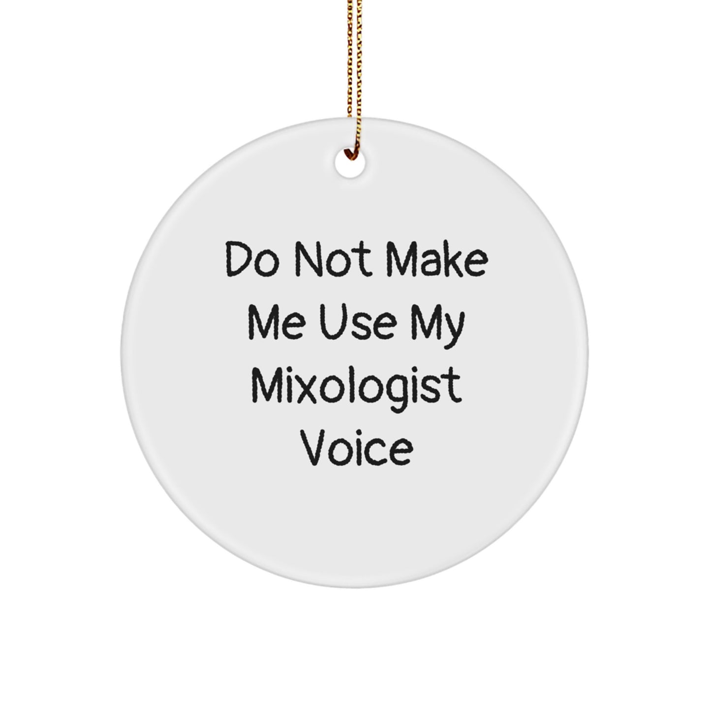 Mixologist Keepsake Christmas Ornament for Him Gift - Image 1