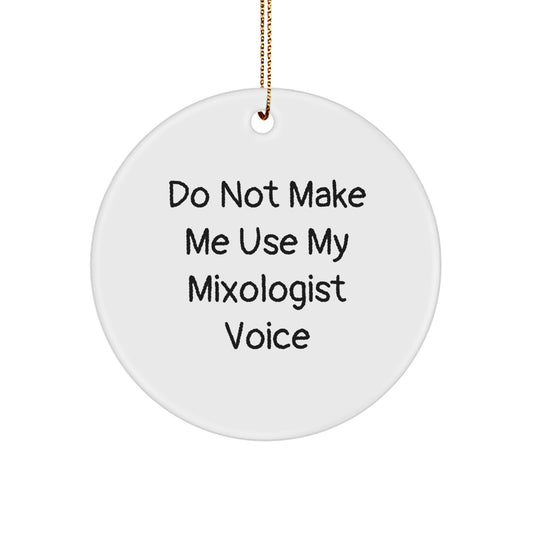 Mixologist Keepsake Christmas Ornament for Him Gift - Image 1