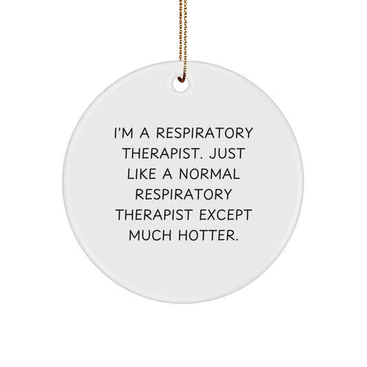 Respiratory Therapist Keepsake Christmas Ornament for Him Gift - Image 1