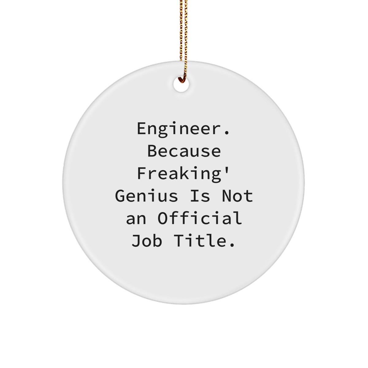 Engineer Keepsake Christmas Ornament for Him Gift - Image 1