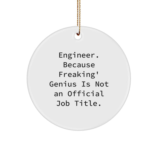 Engineer Keepsake Christmas Ornament for Him Gift - Image 1