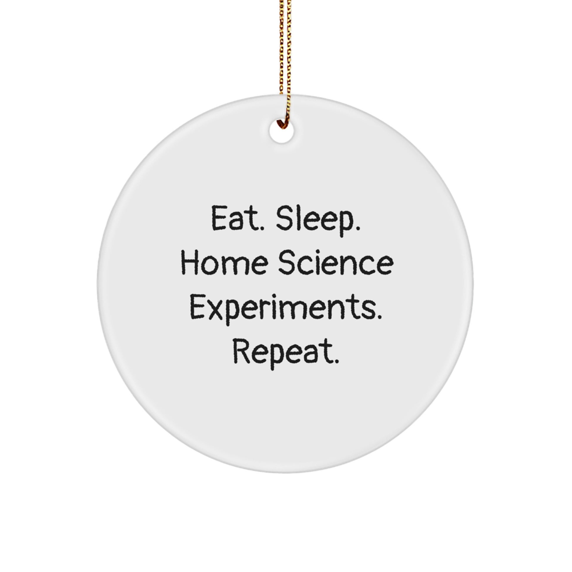 Funny Home Science Experiments Gifts from Friends for Men - Eat. Sleep. Home Science Experiments. Repeat. Christmas Unique Gifts - Image 1