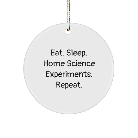 Funny Home Science Experiments Gifts from Friends for Men - Eat. Sleep. Home Science Experiments. Repeat. Christmas Unique Gifts - Image 1