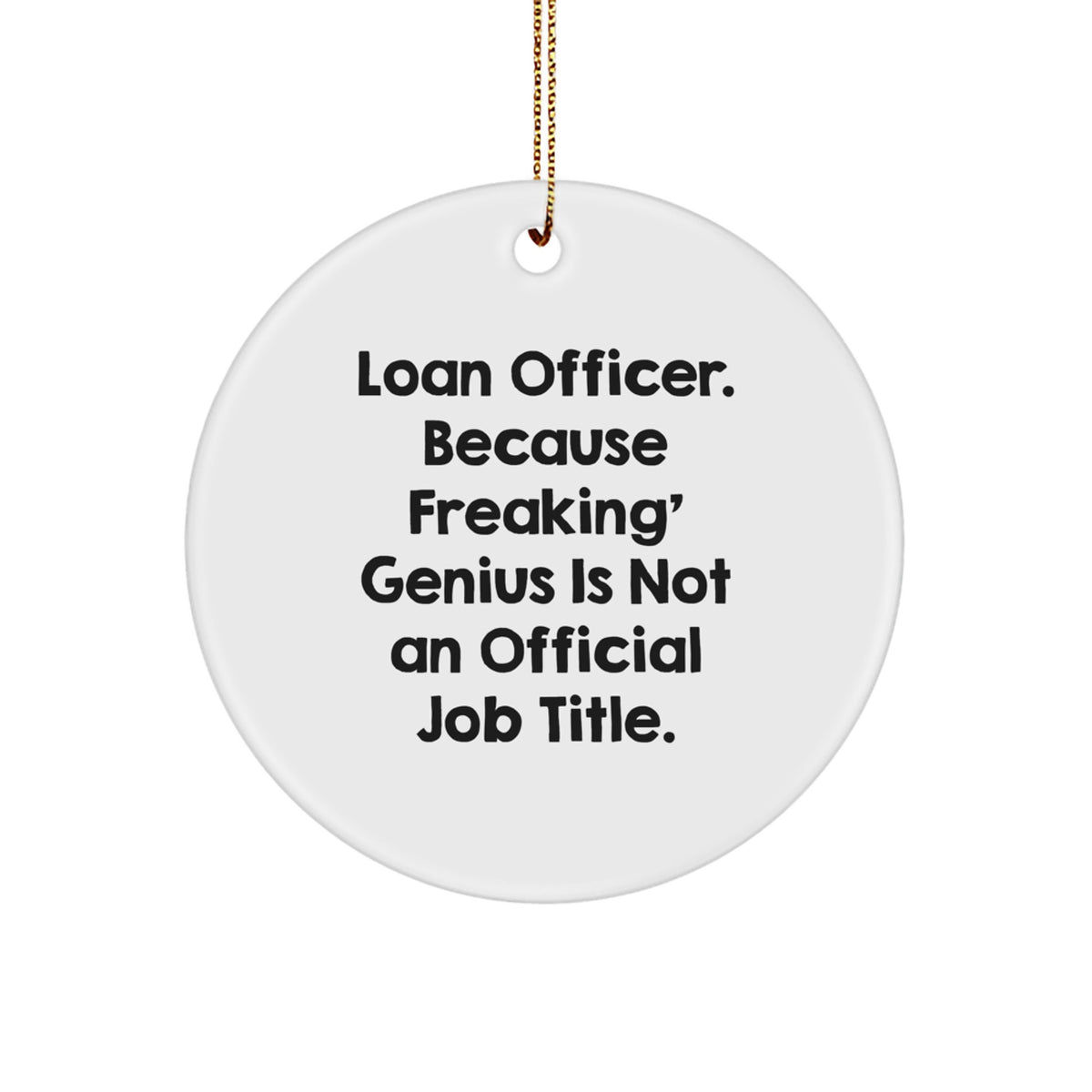 Loan Officer Christmas Ornament for Her Present Holiday Gift - Image 1