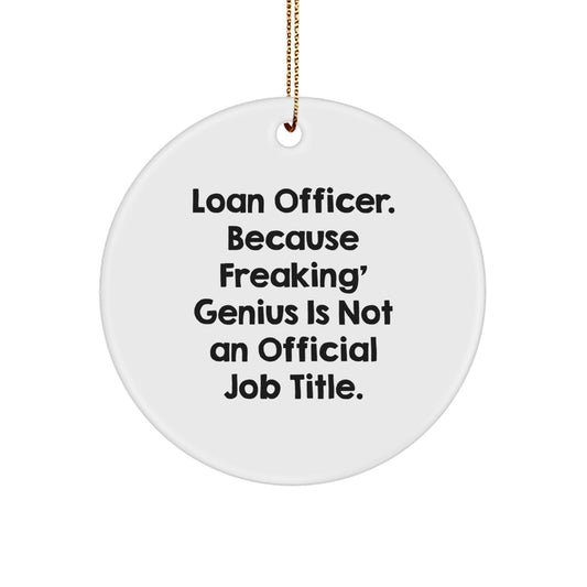 Loan Officer Christmas Ornament for Her Present Holiday Gift - Image 1