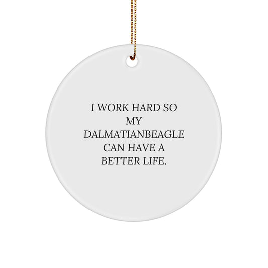 Collectible Dalmatian Circle Ornament Christmas Gift for Neighbors - Image 1