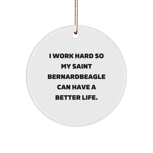 Funny Saint Bernard Dog Lover Gifts from Men to Family for Christmas Unique - Image 1