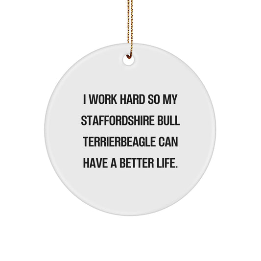 Funny Staffordshire Bull Terrier Dog Gifts from Men to Family for Christmas Unique Gifts - Image 1