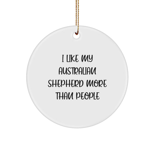 Australian Shepherd Dog Lover Gifts from Friends for Men and Women Christmas Unique Ornaments - Image 1