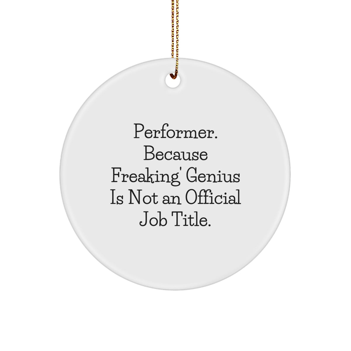 Performer Keepsake Christmas Holiday Tree Ornament for Him Gift - Image 1