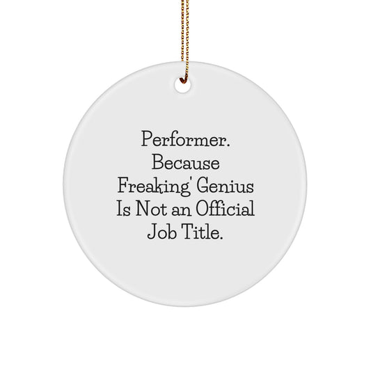 Performer Keepsake Christmas Holiday Tree Ornament for Him Gift - Image 1