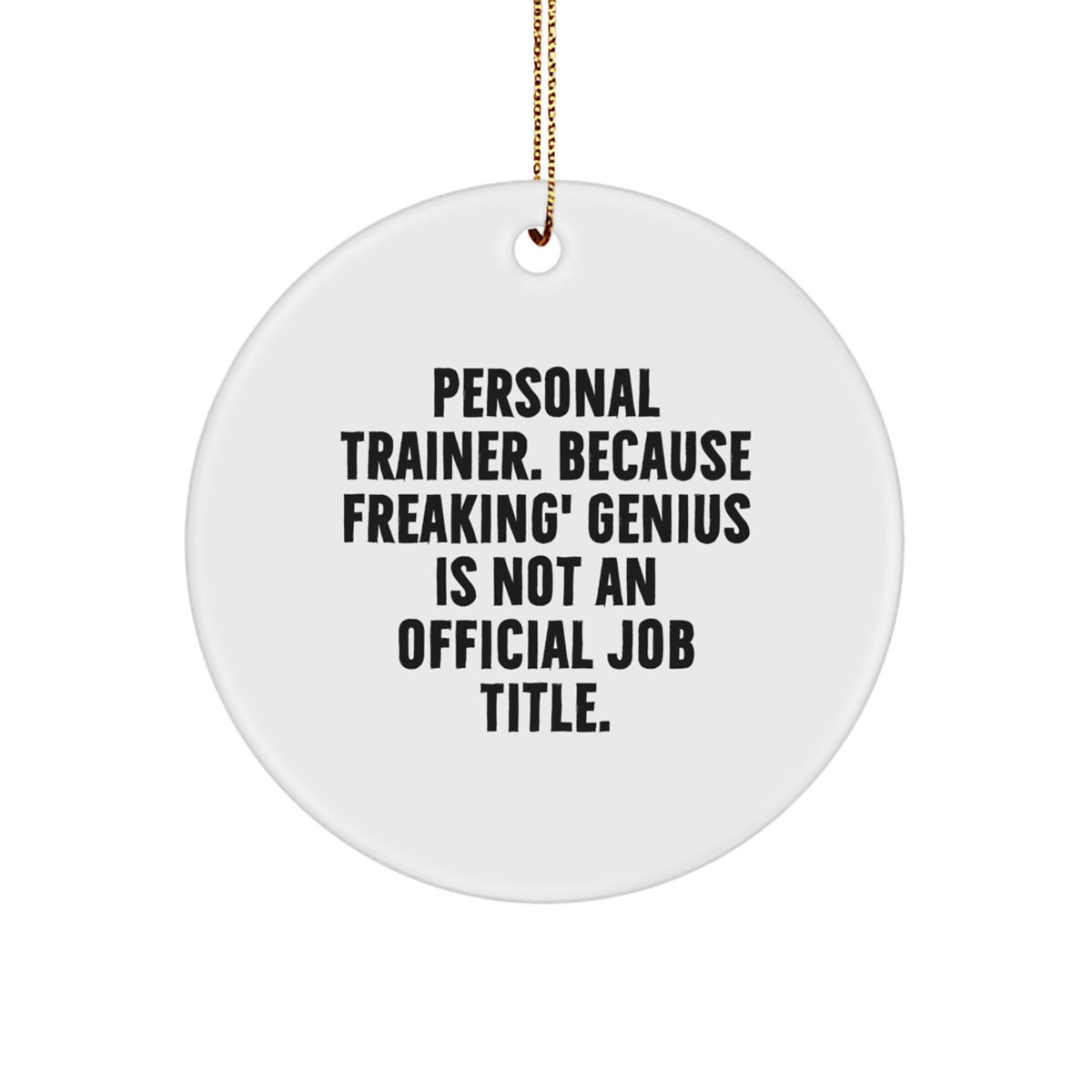 Personal Trainer Novelty Christmas Ornament for Friends Gift - Image 1