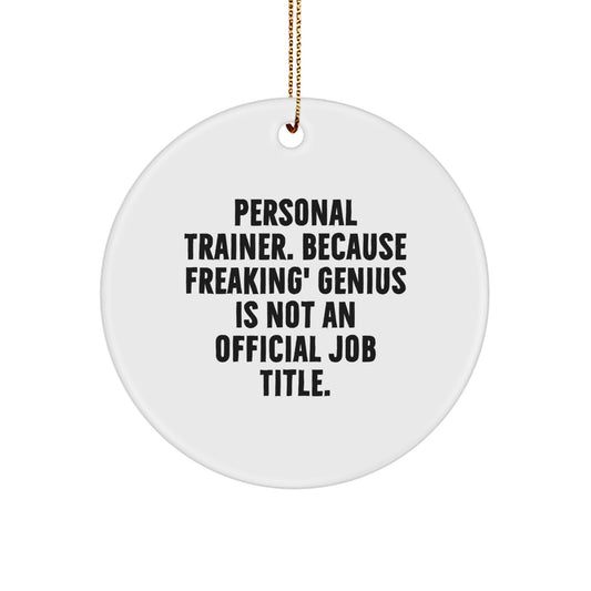 Personal Trainer Novelty Christmas Ornament for Friends Gift - Image 1