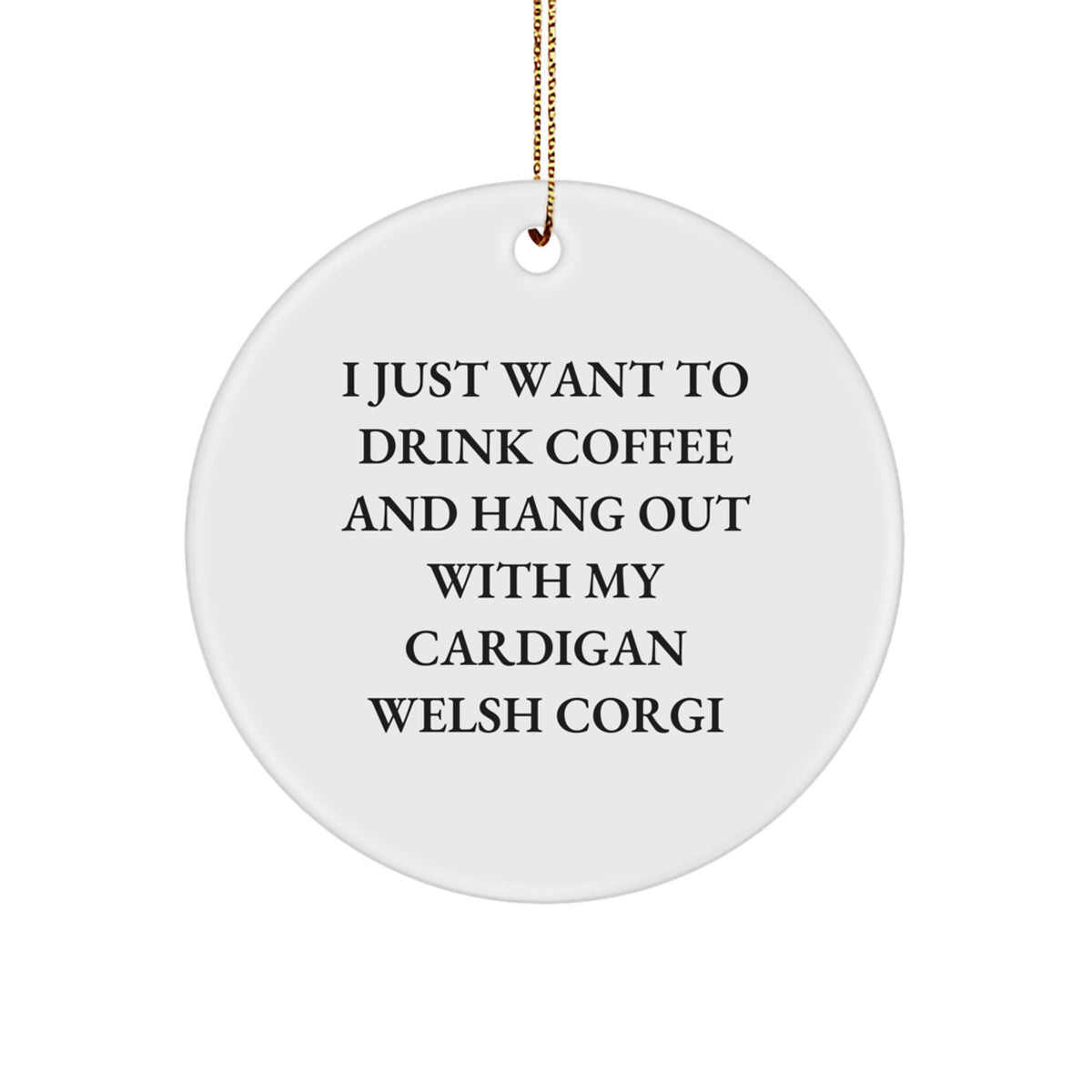 Cardigan Welsh Corgi Keepsake Christmas Ornament for Him Gift - Image 1