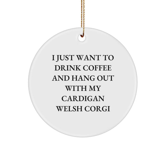 Cardigan Welsh Corgi Keepsake Christmas Ornament for Him Gift - Image 1