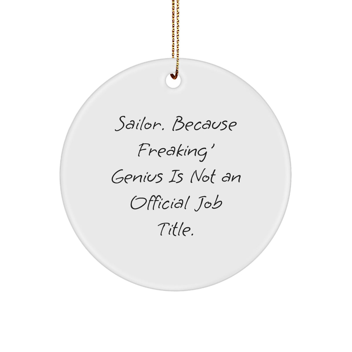 Witty Sailor Christmas Ornament Gift for Friends - Novelty Keepsake - Image 1