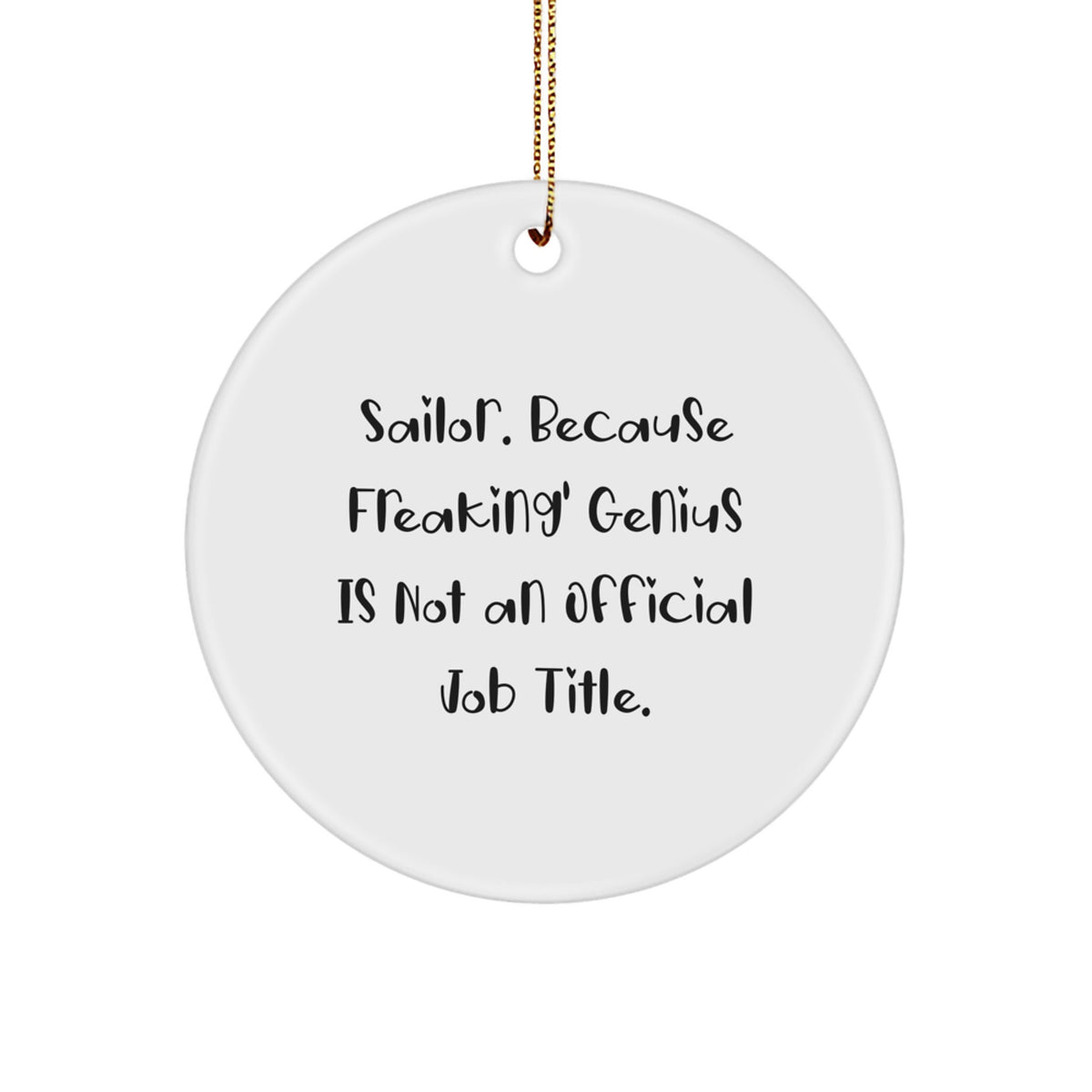 Christmas Gift Sailor Christmas Ornament for Kids - A Favorite, Freaking - Image 1