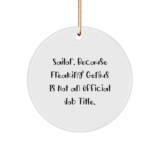 Christmas Gift Sailor Christmas Ornament for Kids - A Favorite, Freaking - Image 1
