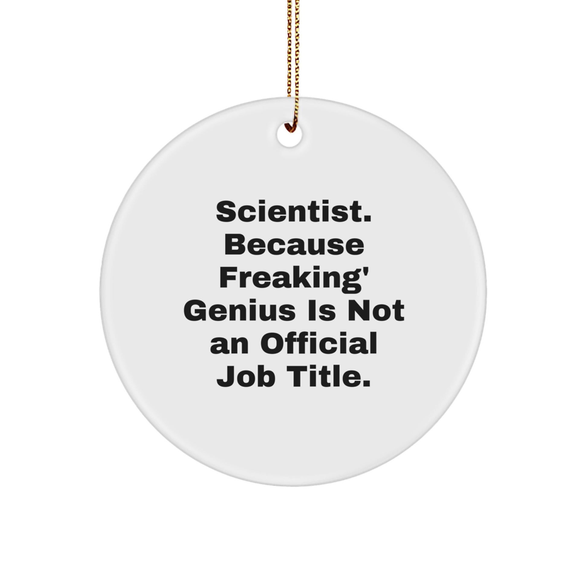 Scientist Keepsake Christmas Ornament for Him Gift - Image 1