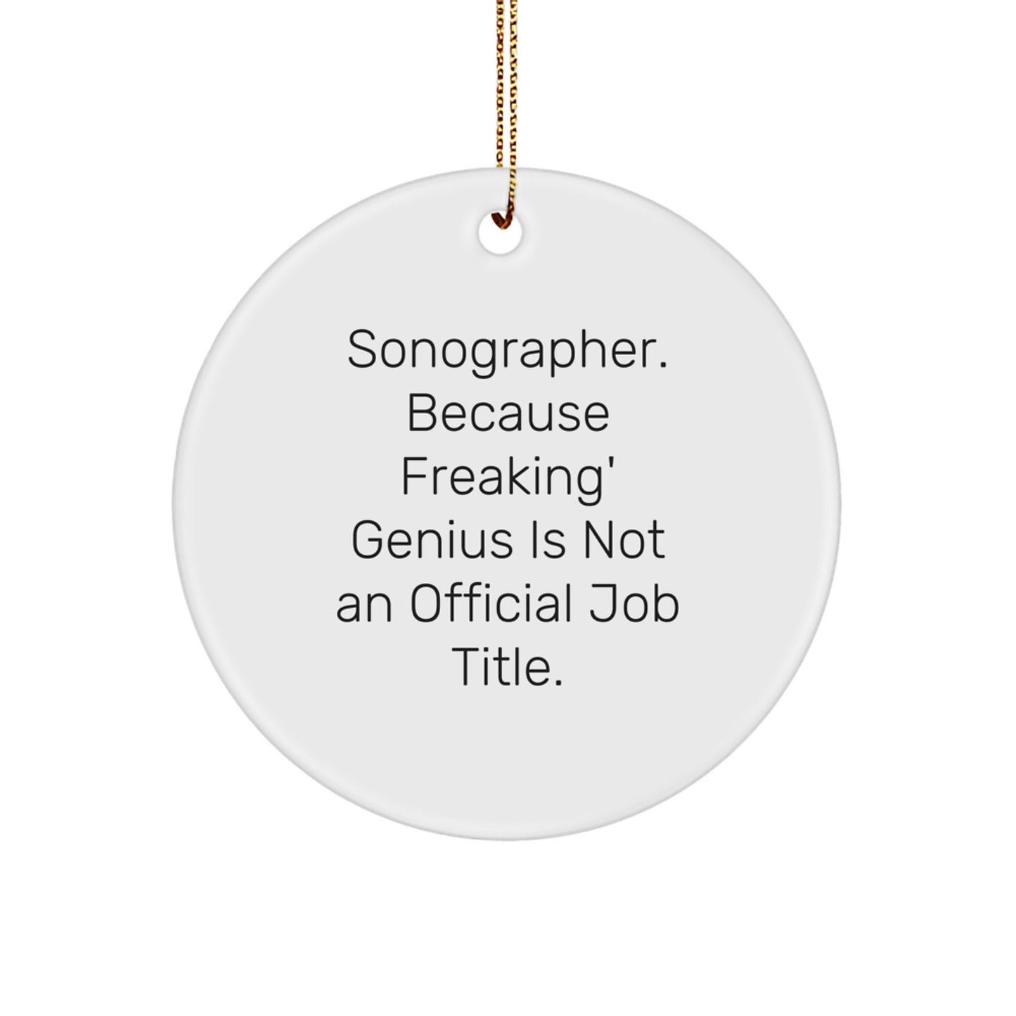 Sonographer Keepsake Christmas Ornament for Him Heartfelt Gift - Image 1