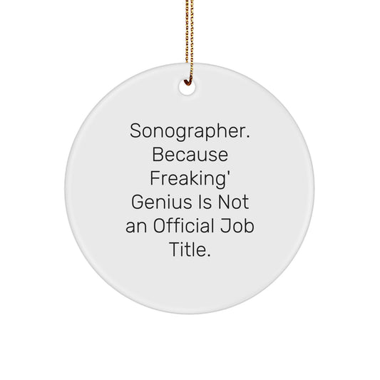 Sonographer Keepsake Christmas Ornament for Him Heartfelt Gift - Image 1