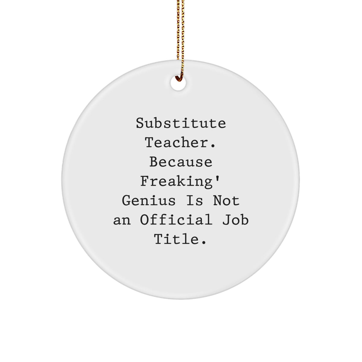 Substitute Teacher Keepsake Christmas Ornament for Him Gift Bright - Image 1