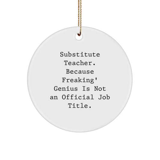 Substitute Teacher Keepsake Christmas Ornament for Him Gift Bright - Image 1