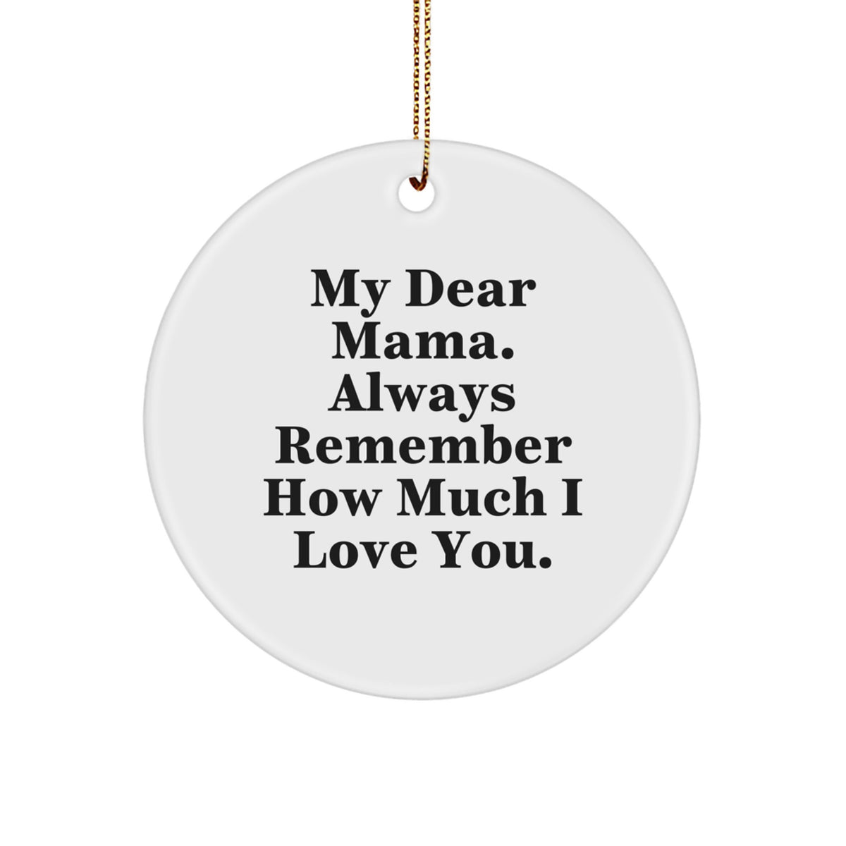 Mama Circle Ornament Christmas Gift for Mom – Heartfelt Keepsake - Image 1