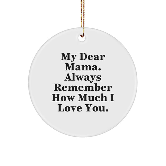 Mama Circle Ornament Christmas Gift for Mom – Heartfelt Keepsake - Image 1
