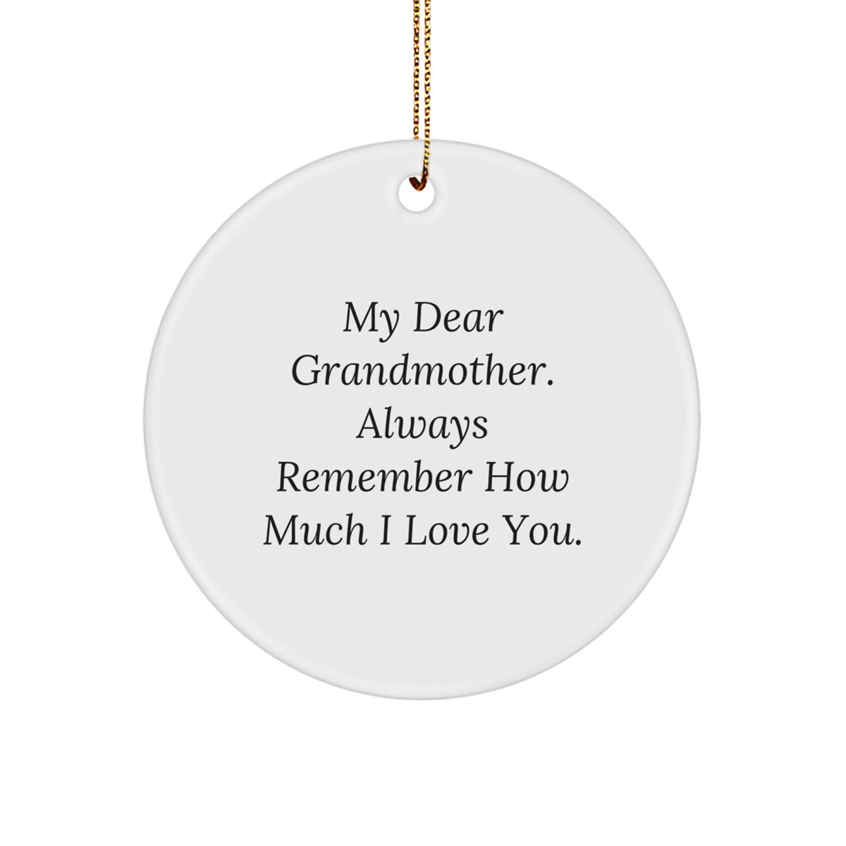Grandmother Keepsake Christmas Ornament for Her Gift - Image 1