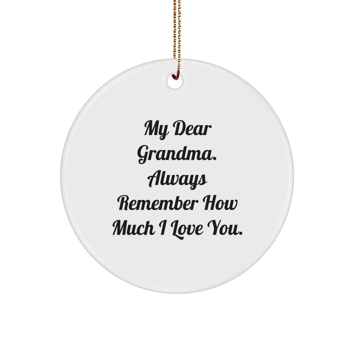 Grandma Keepsake Christmas Ornament Gift for Her - Image 1